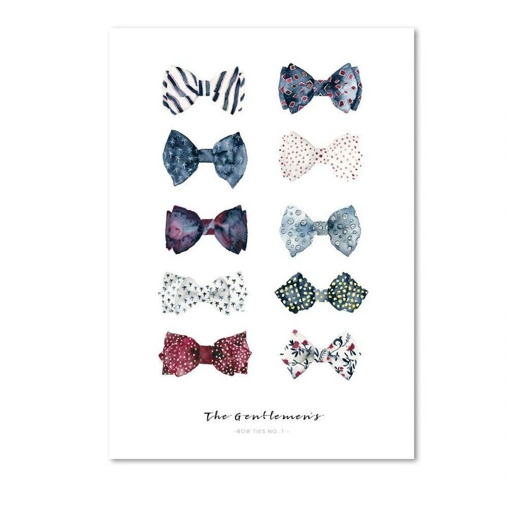 Plakát Leo La Douce The Gentlemen's Bow Ties I, 29,7 x 42 cm v:828592