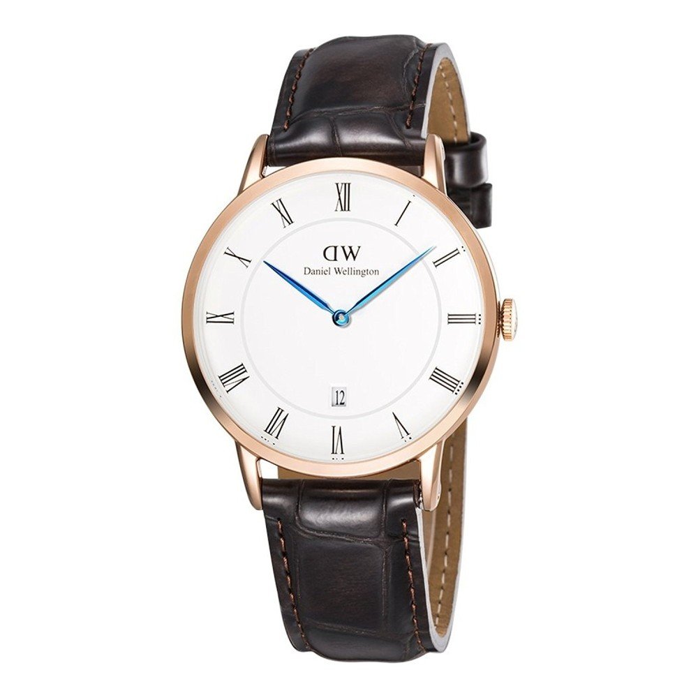 Dámské hodinky s černým páskem Daniel Wellington Sheffield, ⌀ 34 mm v:902656