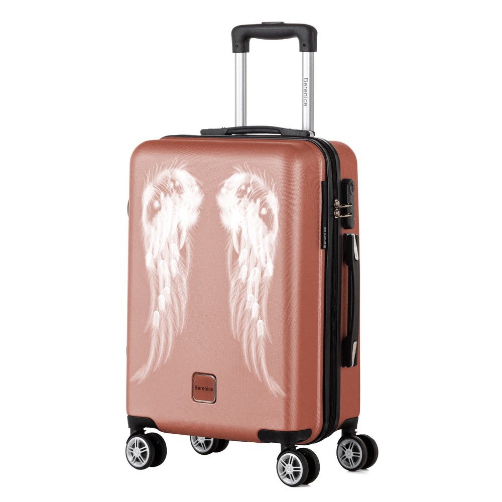 Starorůžový cestovní kufr Berenice Wings, 44 l v:1273862