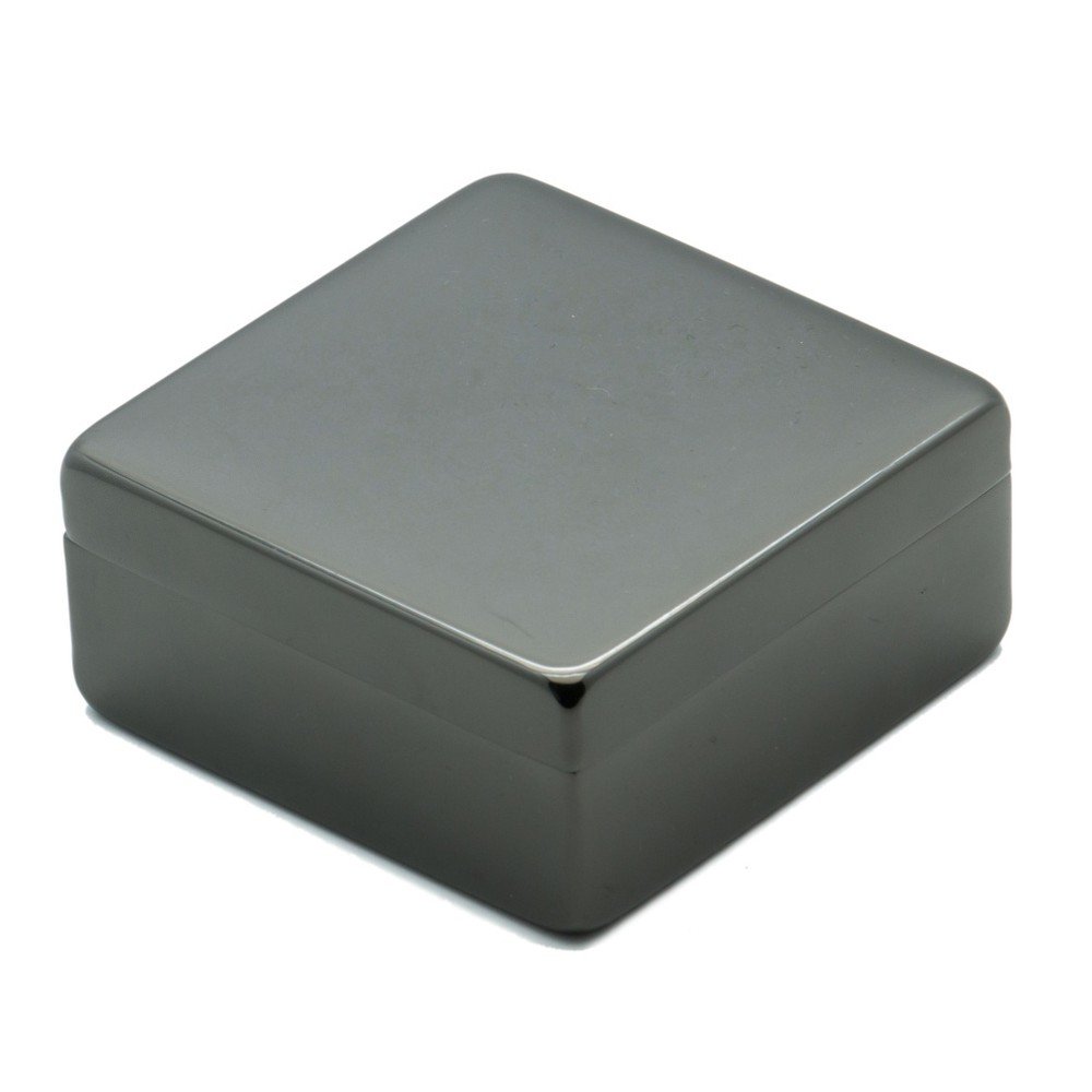 Ocelově šedý úložný box s víkem Lund London Luxe Square v:875482