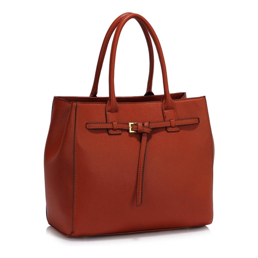 Hnědá kabelka L&S Bags Stains v:773422