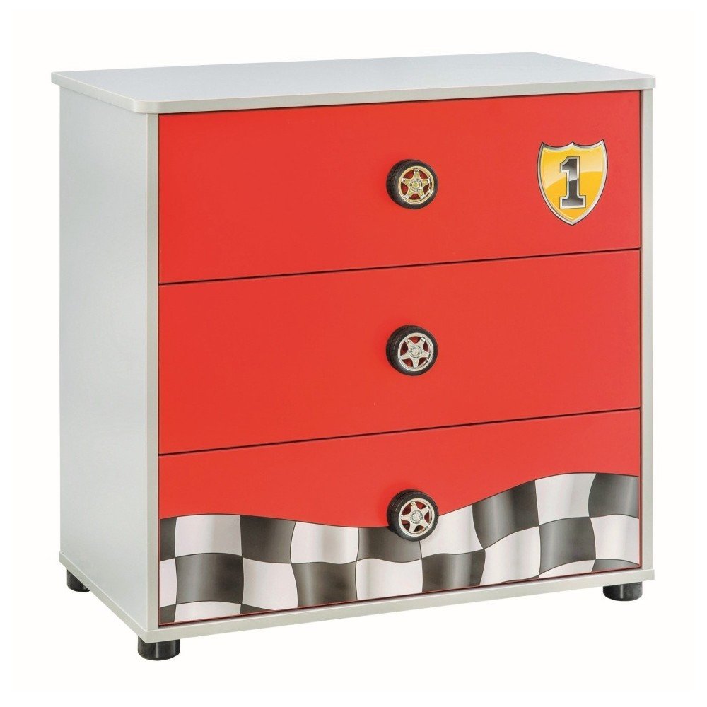 Červená komoda Race Cup Dresser v:1207980