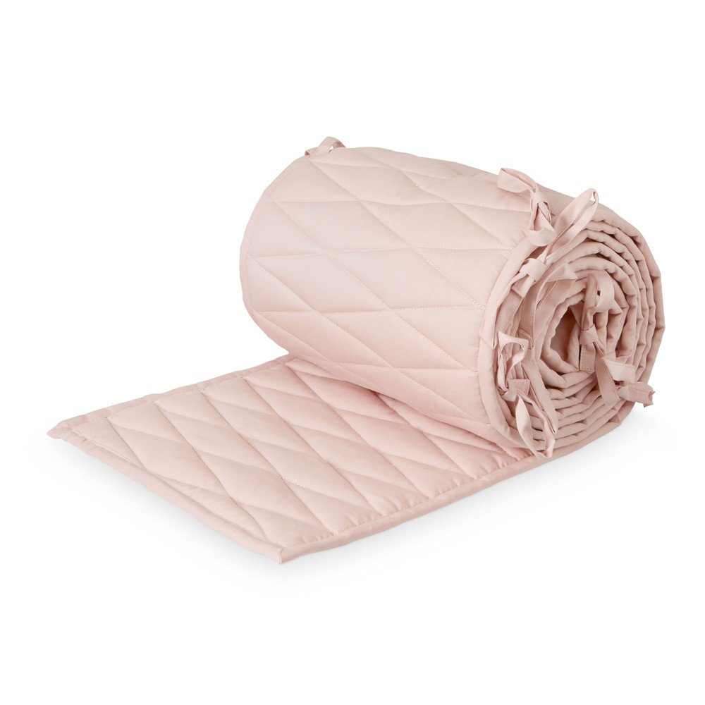 Světle růžový mantinel do postýlky z Bio bavlny 365 cm Blossom Pink – Cam Cam Copenhagen v:1822824