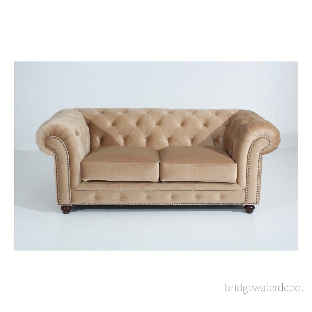 Světle béžová pohovka Max Winzer Orleans Velvet, 196 cm v:909404