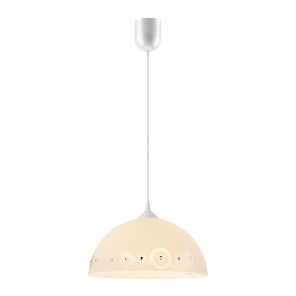 Bílo-béžové závěsné svítidlo ø 30 cm Star – LAMKUR v:1215494