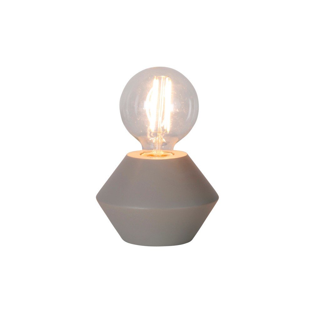 Béžovošedá dřevěná stolní lampa Best Season Grace v:890928