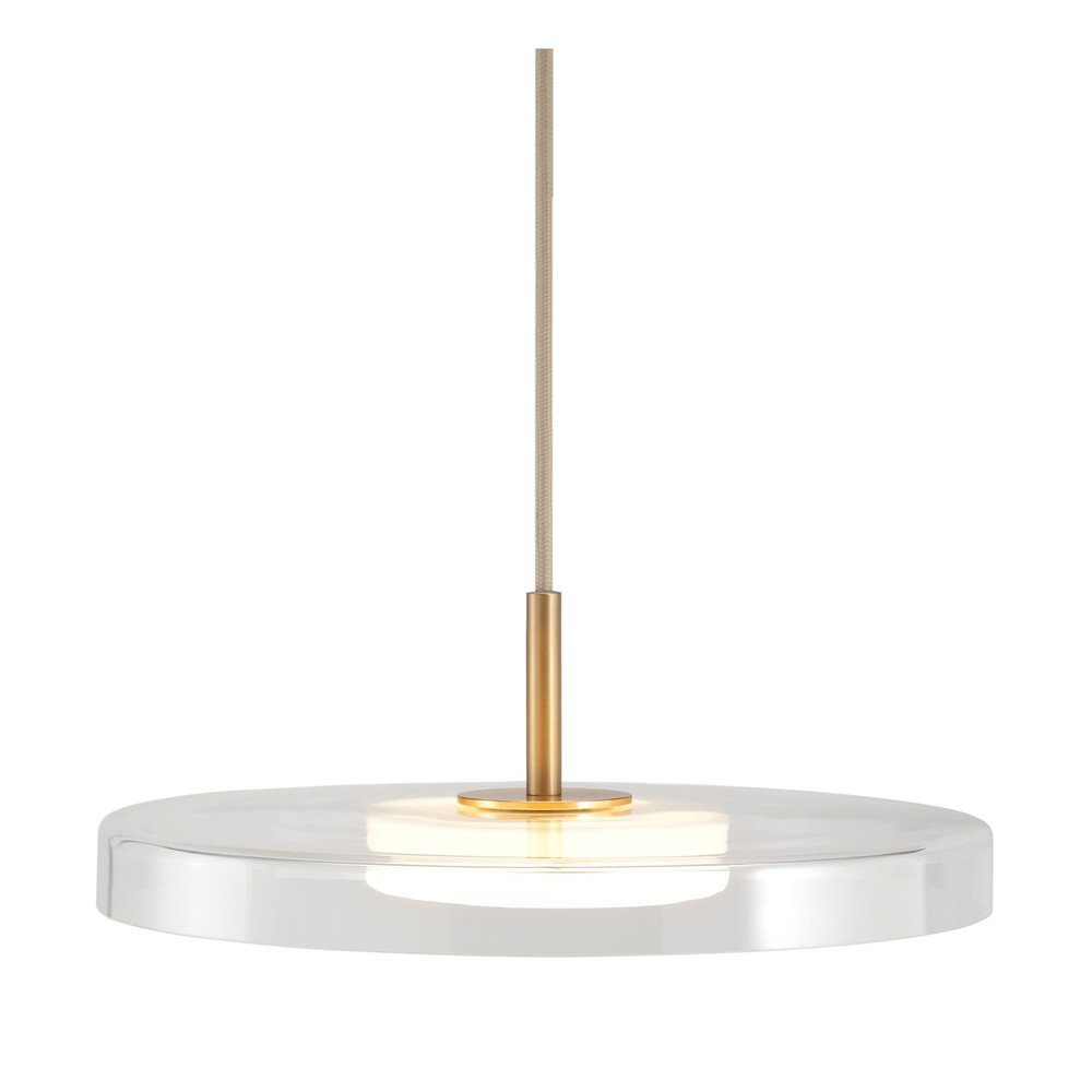 Ocelové LED stmívatelné závěsné svítidlo se skleněným stínidlem ø 31 cm Asteria Mini – UMAGE v:1904074