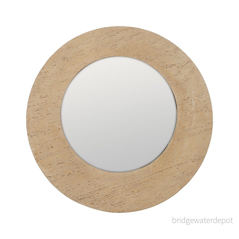 Nástěnné zrcadlo s rámem z kamene 80x80 cm Piedra – Ixia v:1766582