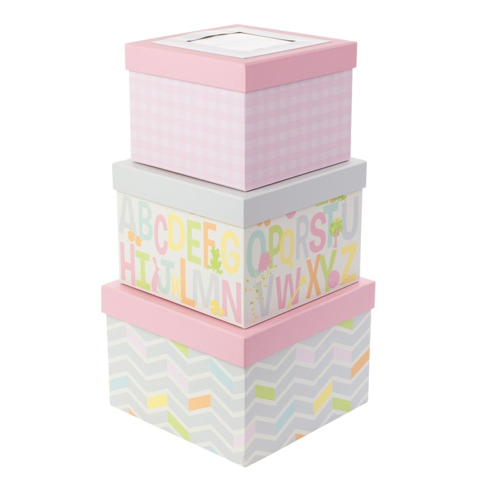 Sada 3 boxů s prostorem na fotku Tri-Coastal Design Kids World v:791032