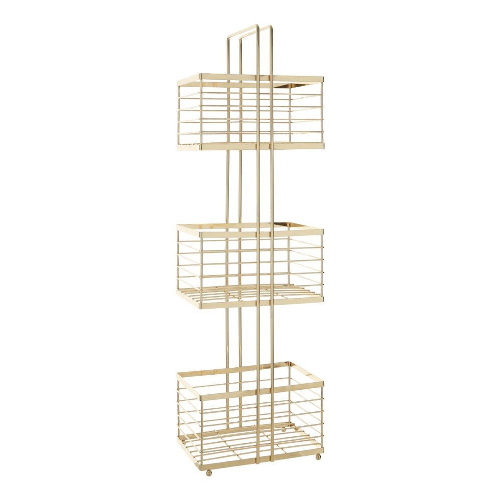 Závěsná třípatrová polička ve zlaté barvě Premier Housewares Storage Caddy v:936250