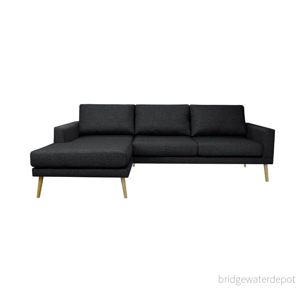 Černá rohová pohovka Windsor & Co Sofas, levý roh v:1071970
