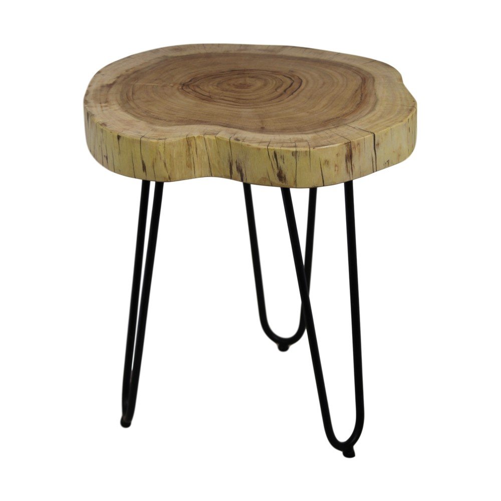 Odkládací stolek z neopracovaného akáciového dřeva HSM collection Live Edge, 43 x 45 cm v:1042458