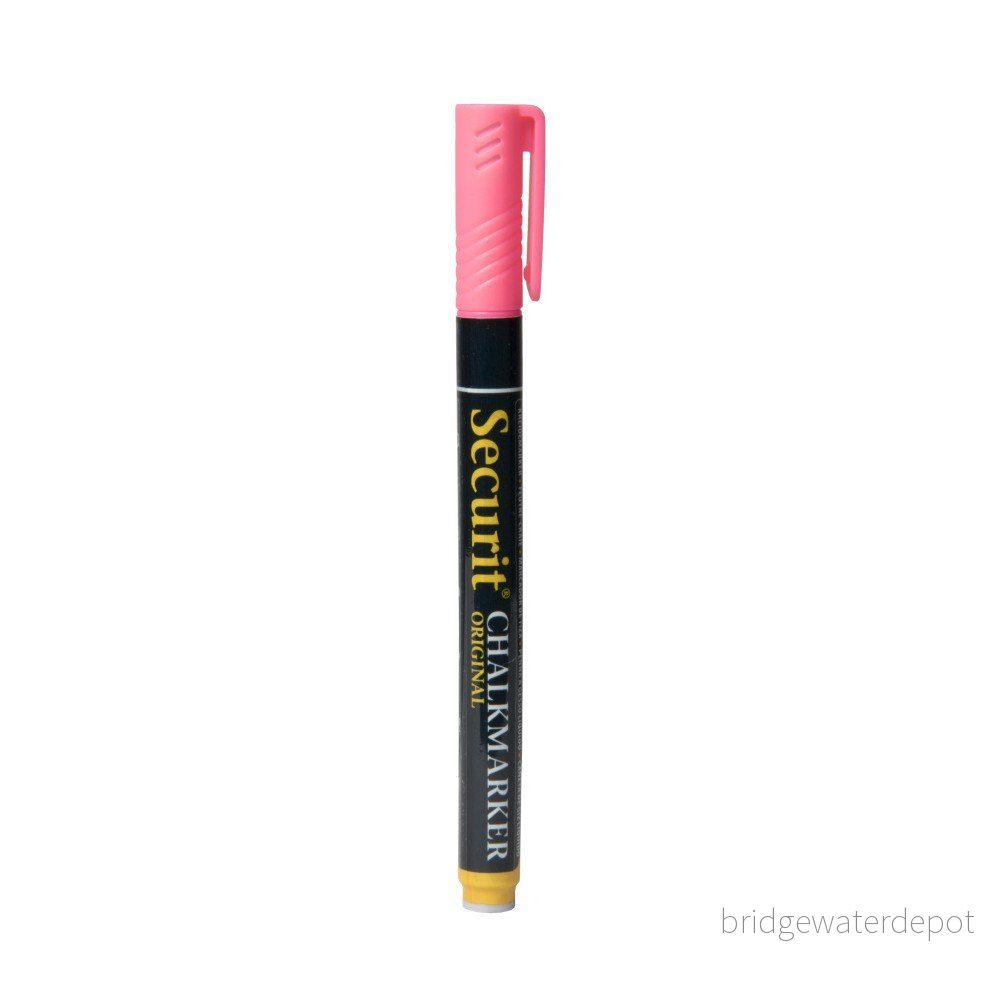 Růžový křídový popisovač na vodní bázi Securit® Liquid Chalkmarker Small v:1108698