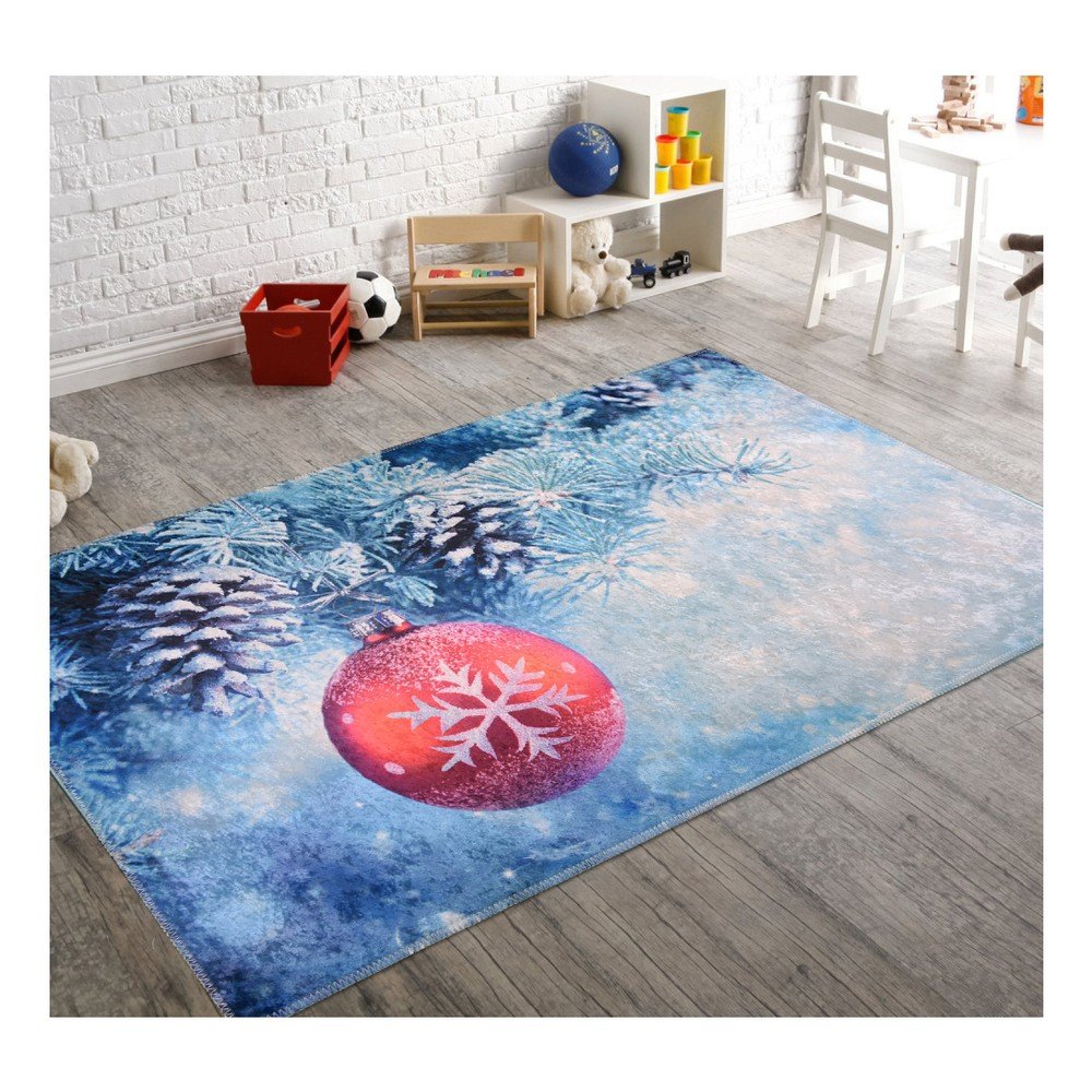 Modrý běhoun Vitaus Decorations, 80 x 200 cm v:1151194