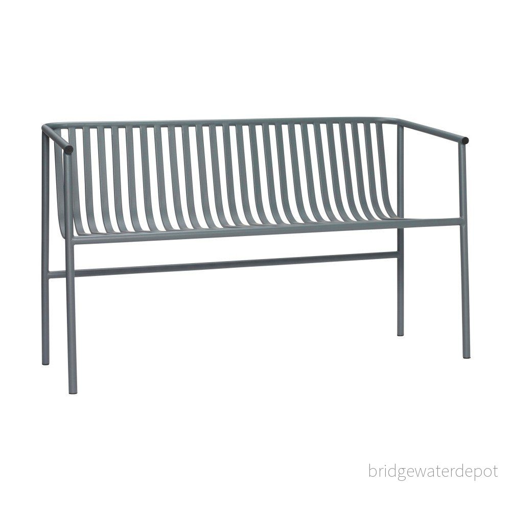 Šedá železná lavice Hübsch Bench v:1259778