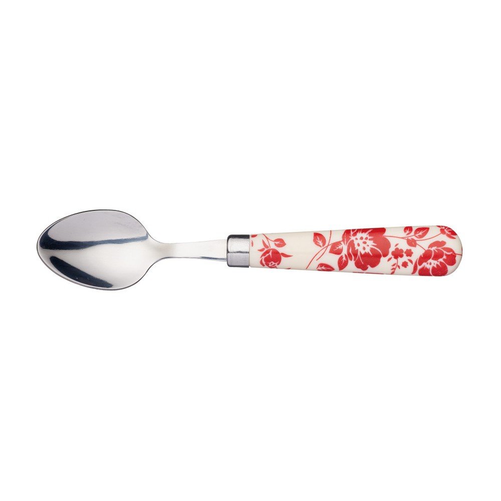 Červená čajová lžička z nerezové oceli Kitchen Craft Floral v:997858