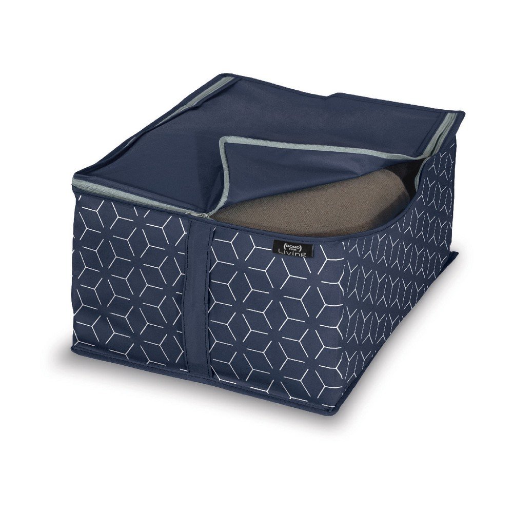Tmavě modrý úložný box Domopak Metrik, 40 x 30 cm v:1269622