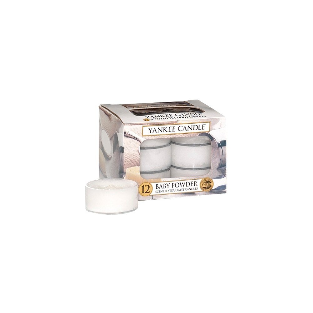 Sada 12 vonných svíček Yankee Candle Dětský Pudr, doba hoření 4 hodiny v:1171878