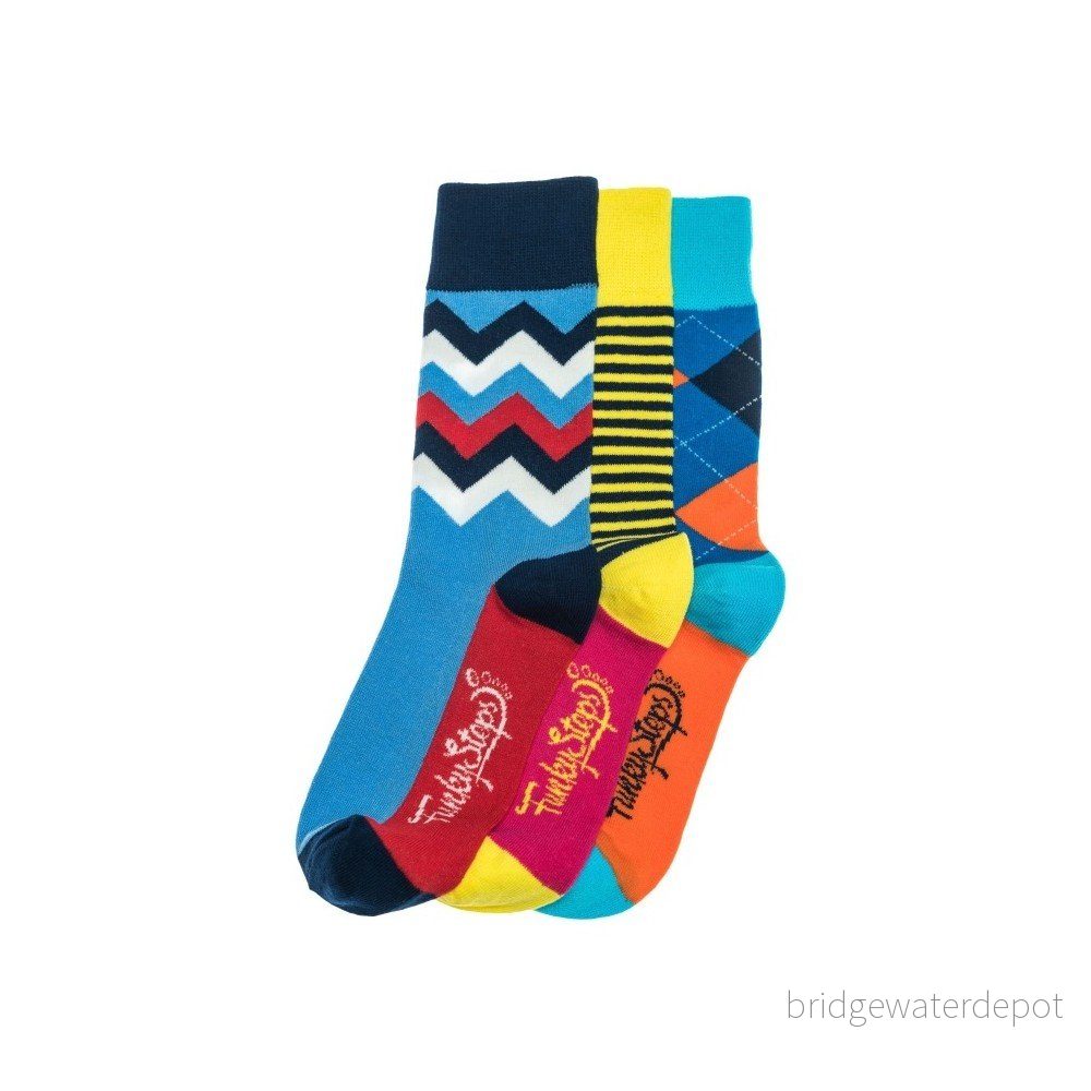 Sada 3 párů unisex ponožek Funky Steps Bady, velikost 39/45 v:693882