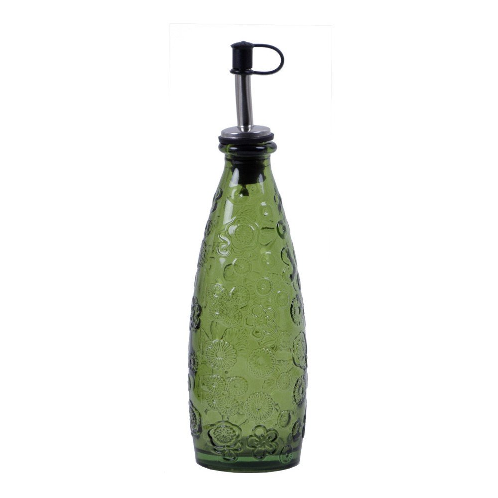 Zelená láhev z recyklovaného skla s nálevkou Ego Dekor Flora v:807570