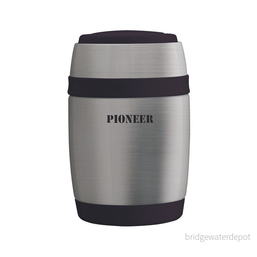 Šedá termoska na jídlo z nerezové oceli Pioneer Foodie, 480 ml v:1307222