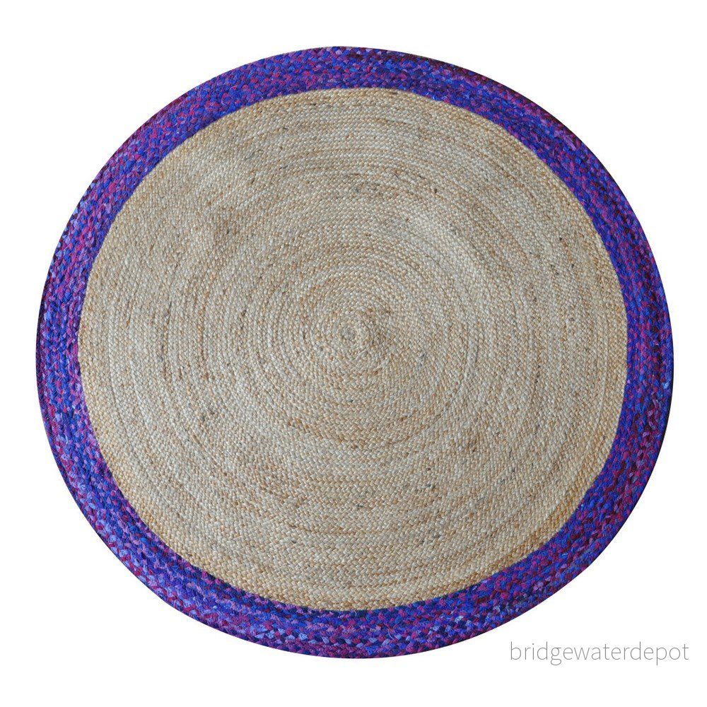 Ručně vyráběný koberec The Rug Republic Coino Blue, ⌀ 90 cm v:1063280