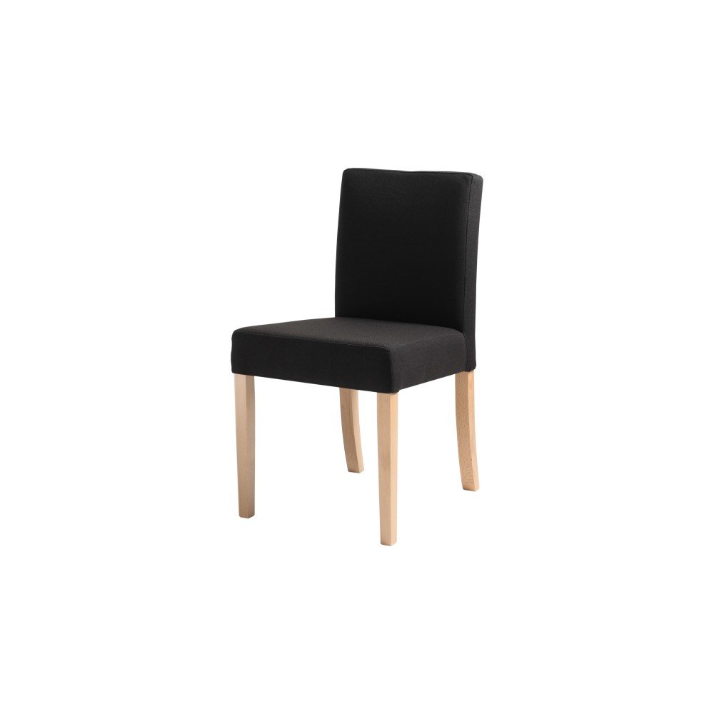 Černá židle s přírodními nohami Custom Form Wilton v:971824
