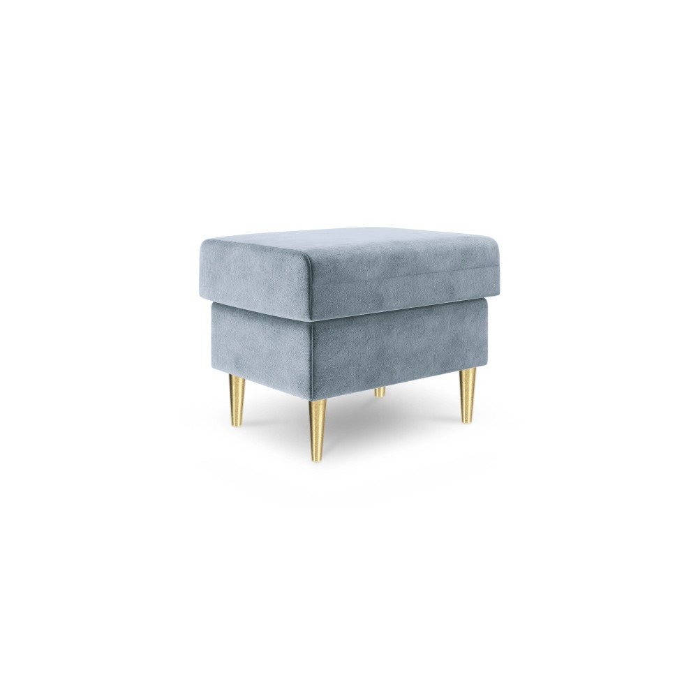 Světle modrý puf Mazzini Sofas Muguet, 60 x 45 cm v:1269862