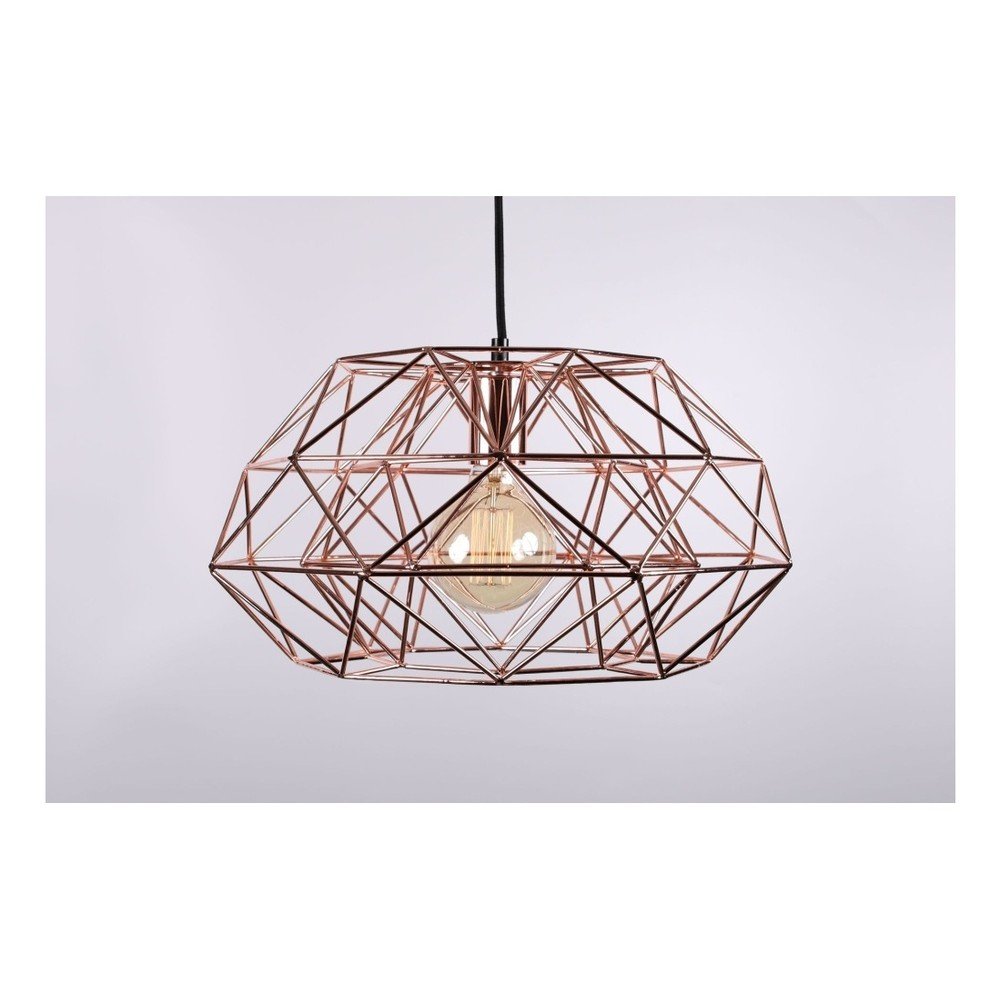 Stropní světlo se stínítkem bronzové barvy a černým kabelem Filament Style Diamond #4 v:814042