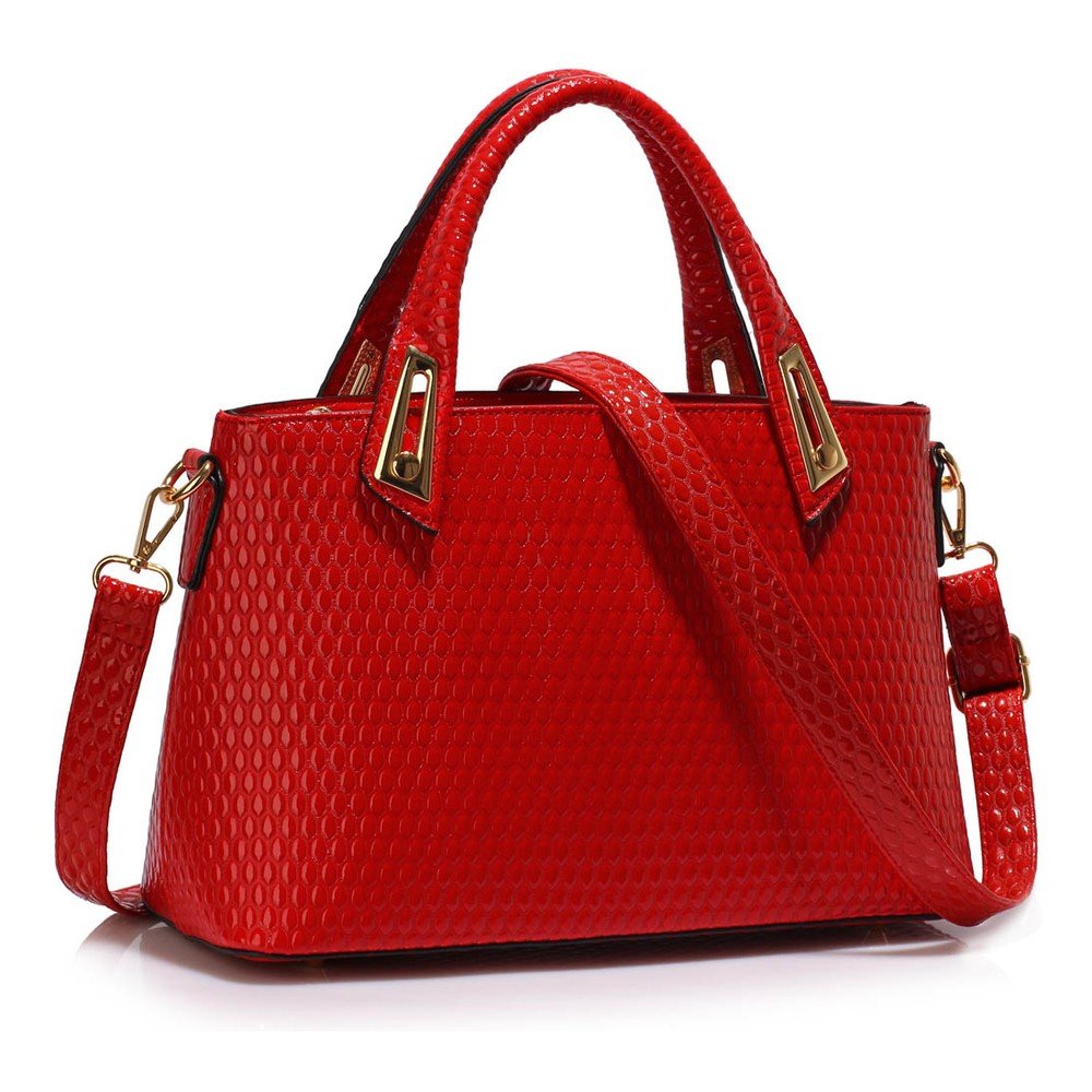Červená kabelka L&S Bags Belleville v:773486