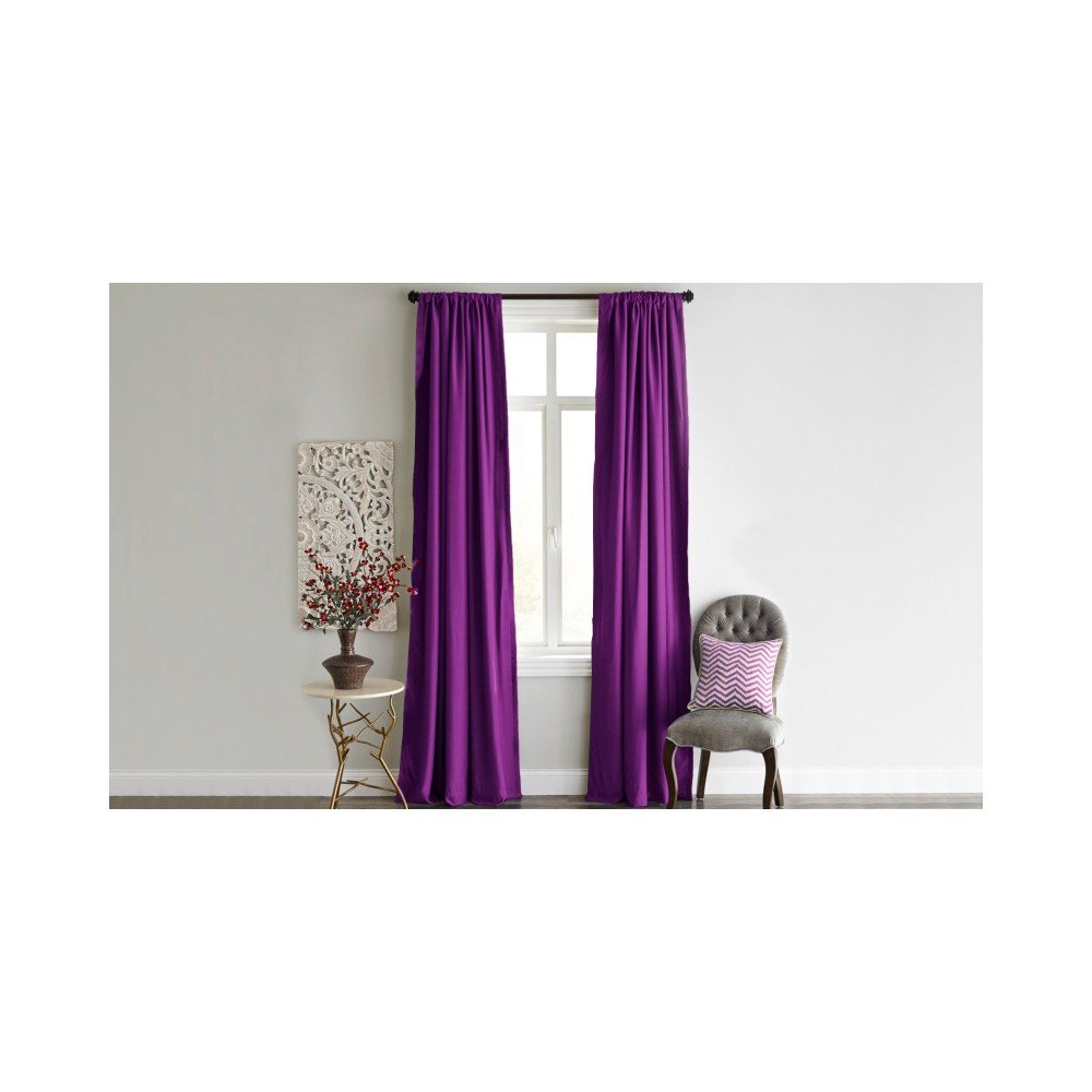 Fialový závěs Home De Bleu Blackout Curtain, 140 x 240 cm v:868360