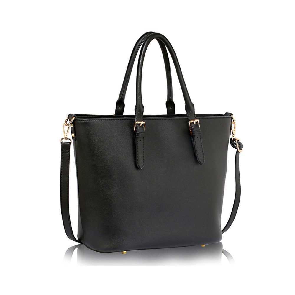 Černá kabelka z eko kůže L&S Bags Remaima v:848508