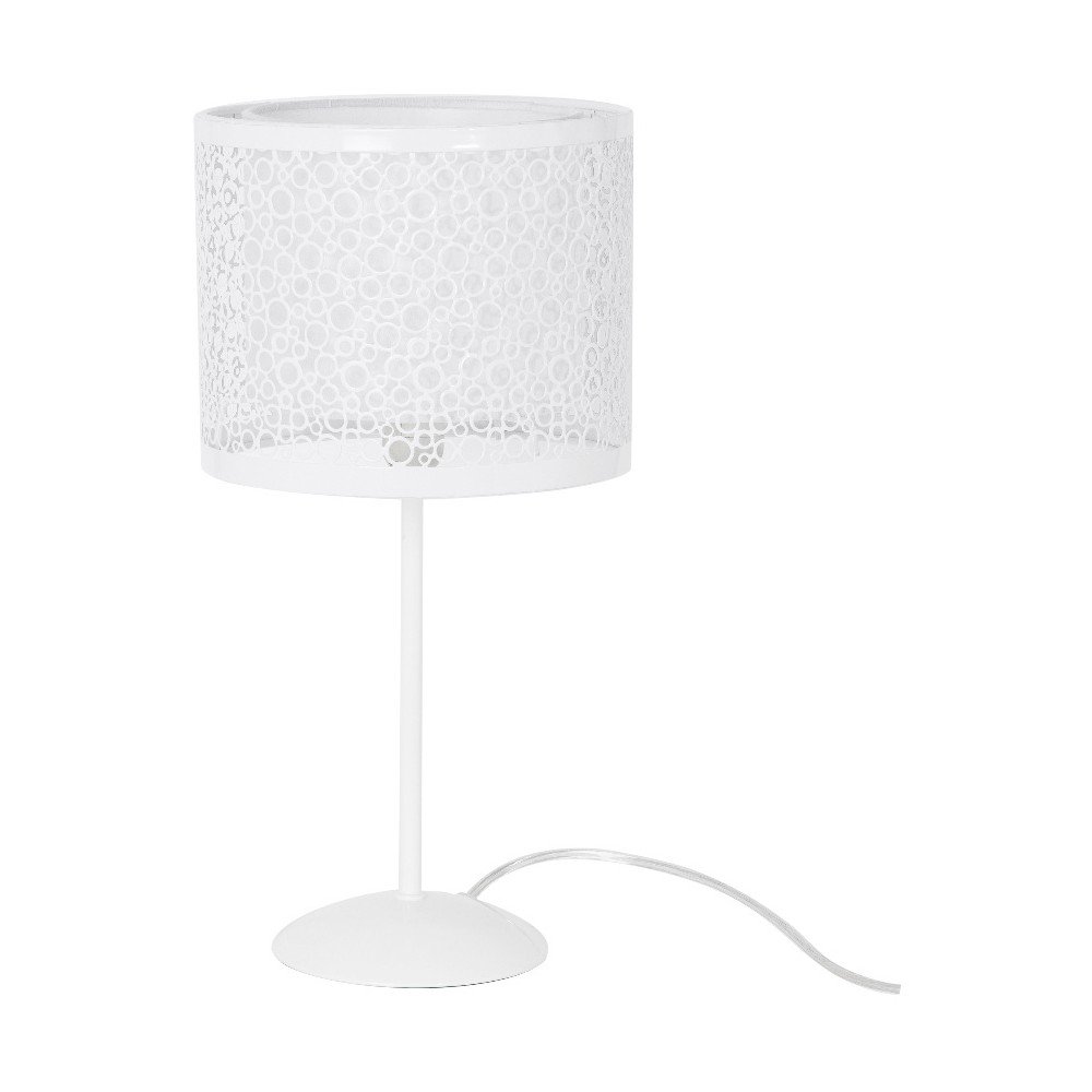 Bílá stolní lampa SULION Circles v:1201216