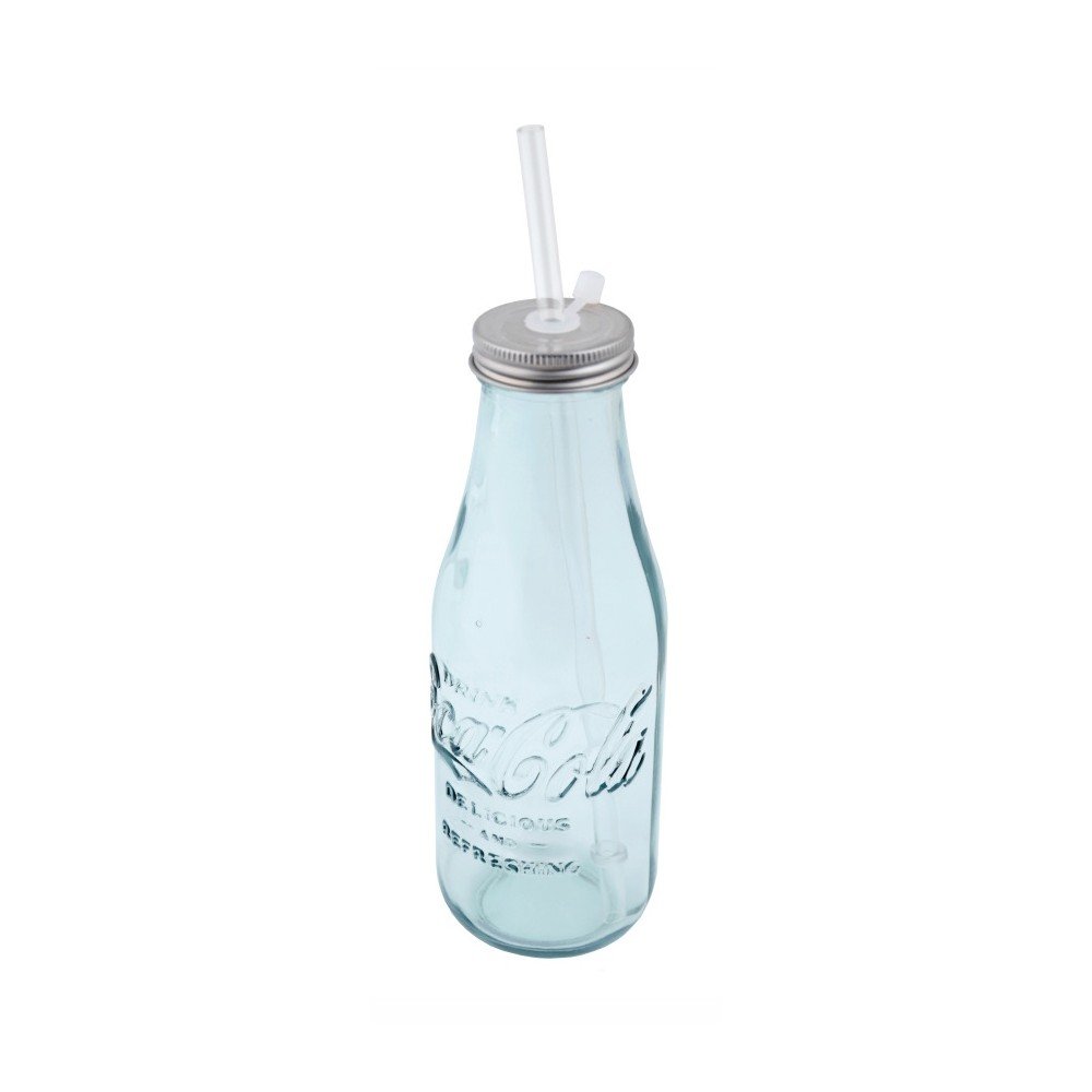 Lahev s brčkem z recyklovaného skla Ego Dekor Coca Cola, 600 ml v:1307380