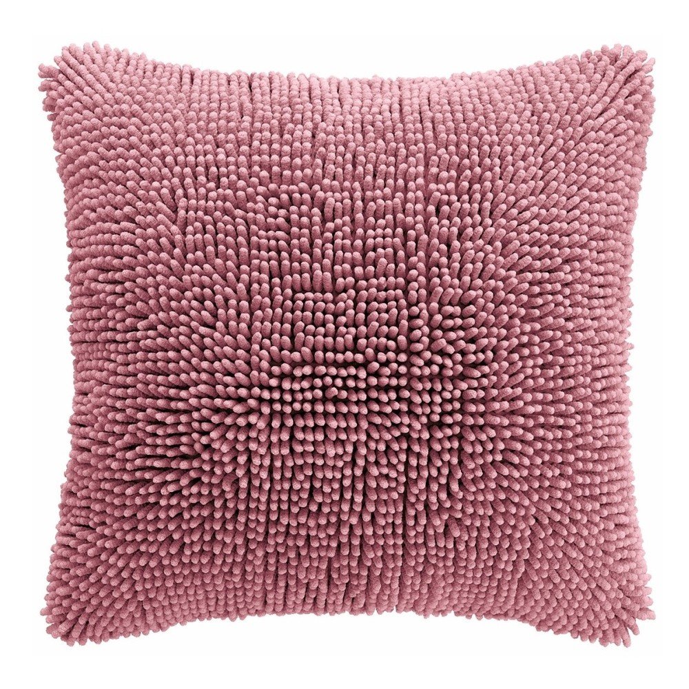 Růžový povlak na polštář Tiseco Home Studio Shaggy, 45 x 45 cm v:743510