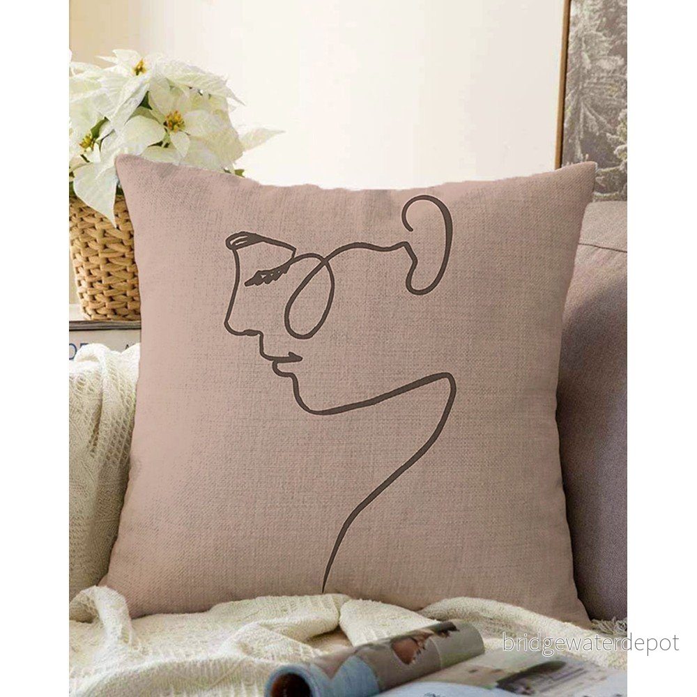 Béžový povlak na polštář s příměsí bavlny Minimalist Cushion Covers Portrait, 55 x 55 cm v:1377963 Béžový povlak na polštář s příměsí bavlny Minimalist Cushion Covers Portrait, 55 x 55 cm v:1377963