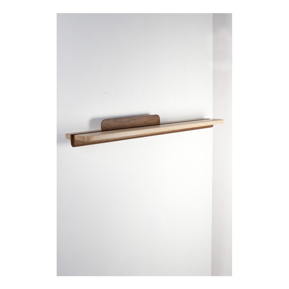 Dřevěná nástěnná police ComingB Etagere Murale Duel, délka 90 cm v:1035146