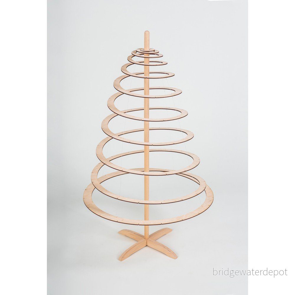 Dřevěný dekorativní vánoční stromek Spira Small, výška 85 cm v:1386205