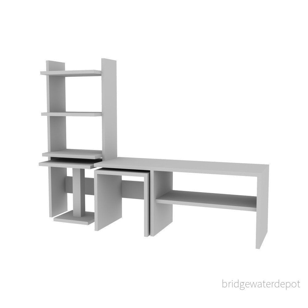 Bílá TV stěna Mobito Design Gonca v:795692
