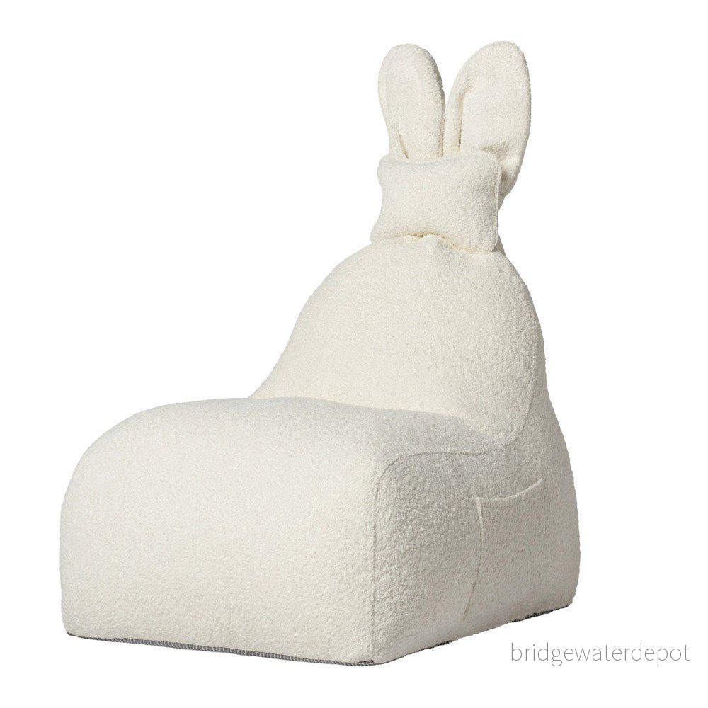 Krémový dětský sedací vak Funny Bunny – The Brooklyn Kids v:1748040