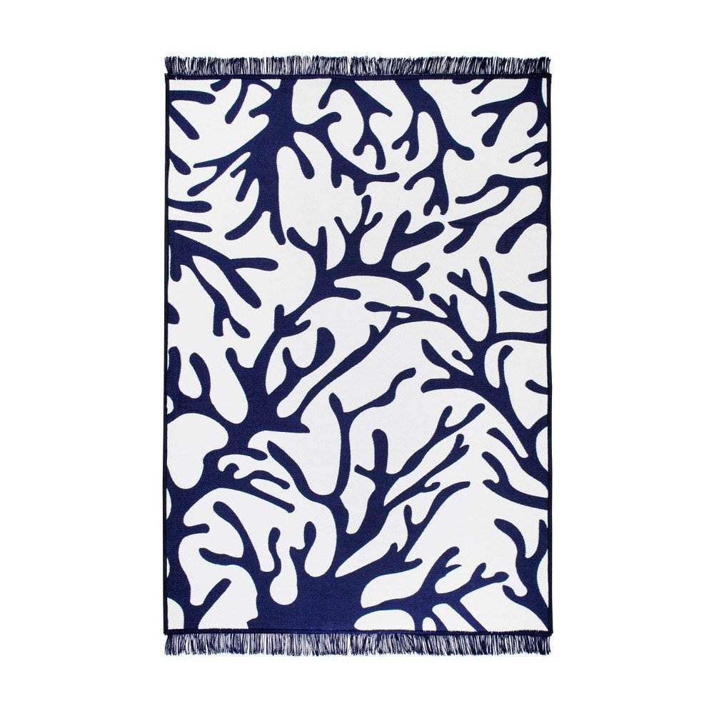 Modro-bílý oboustranný koberec Coral Reef, 120 x 180 cm v:1042516