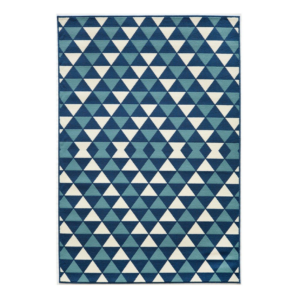 Modrý koberec Nourison Baja Huocho, 229 x 160 cm v:1054388