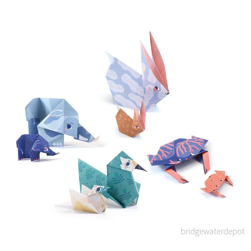 Sada 24 origami papírů s návodem Djeco Family v:1358715