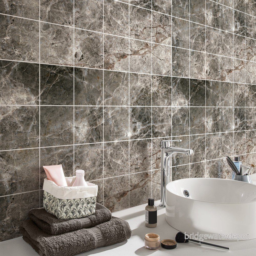 Sada samolepek na kachličky 24 ks 15x15 cm Marble Tiles Venezia – Ambiance v:1524688