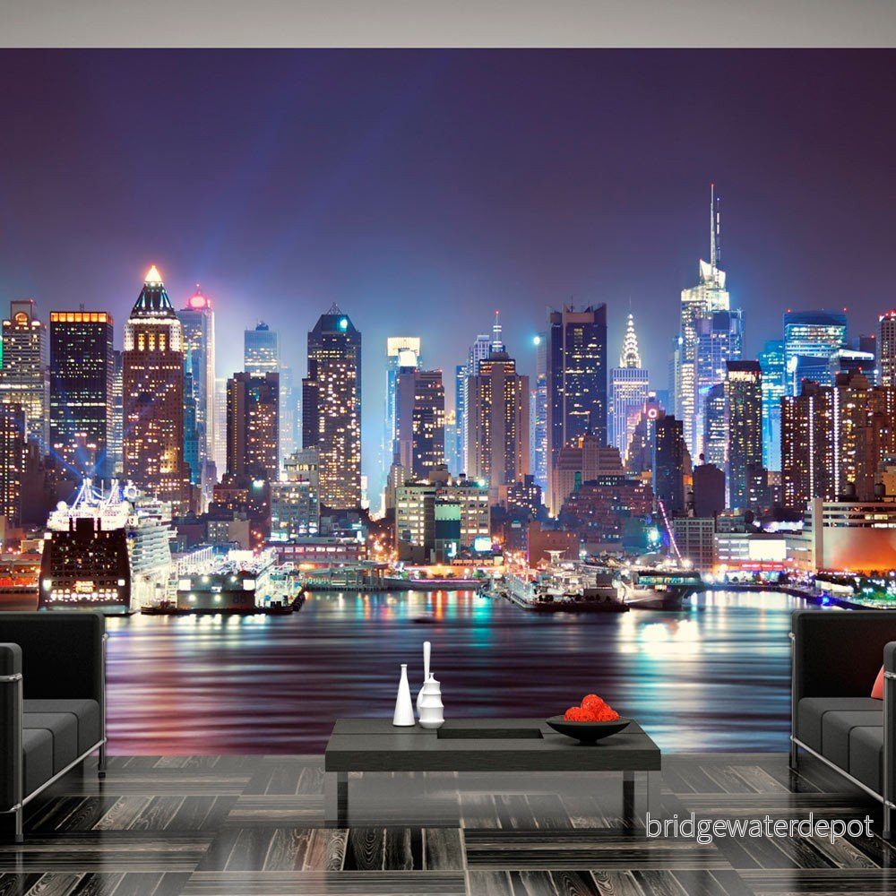 Velkoformátová tapeta Artgeist Night In NY City, 400 x 280 cm v:845430