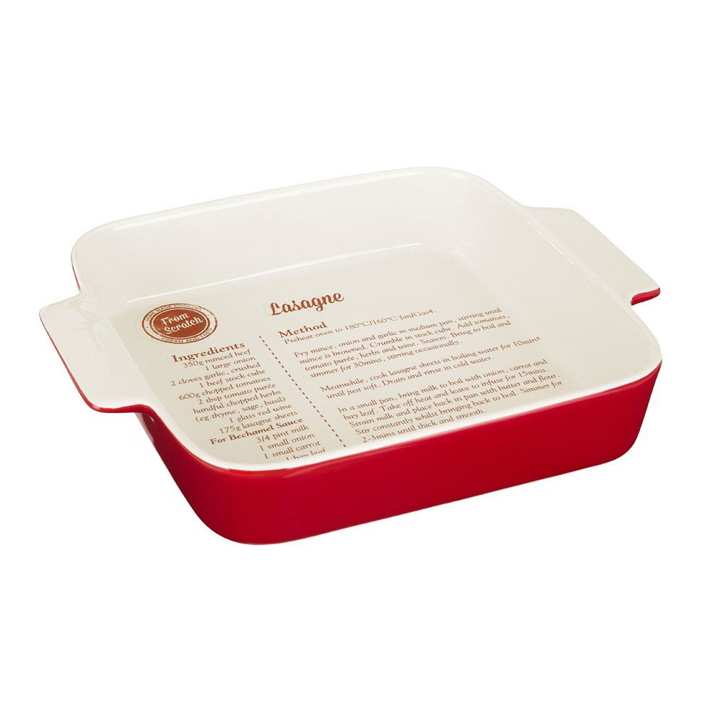 Kameninová pečicí forma s receptem na lasagne Premier Housewares From Scratch v:835924