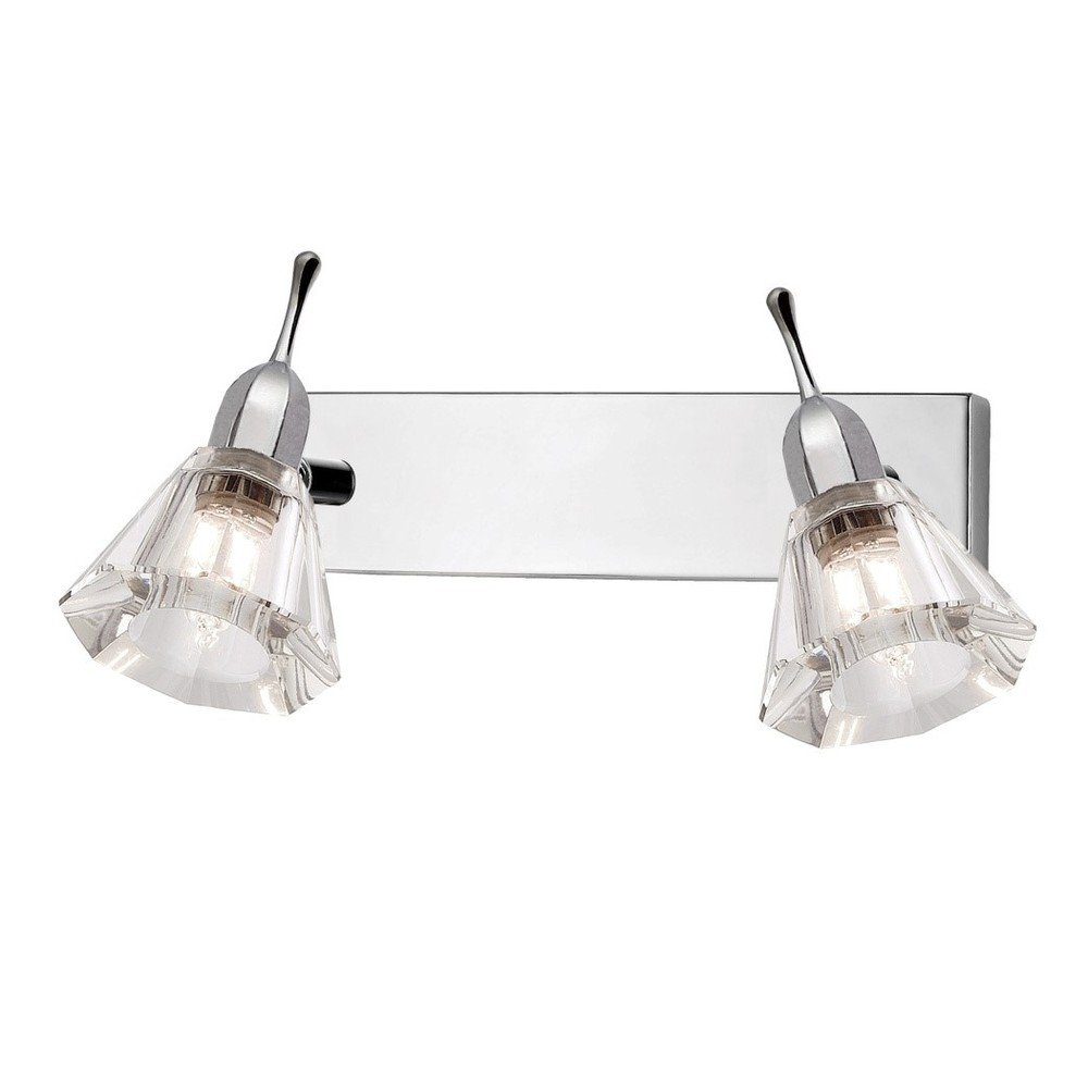 Nástěnné svítidlo se 2 křišťálovými objímkami Light Prestige Odessa v:910556