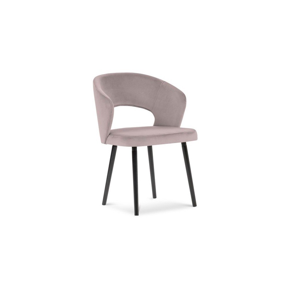 Půdrově růžová jídelní židle se sametovým potahem Windsor & Co Sofas Elpis v:1299432