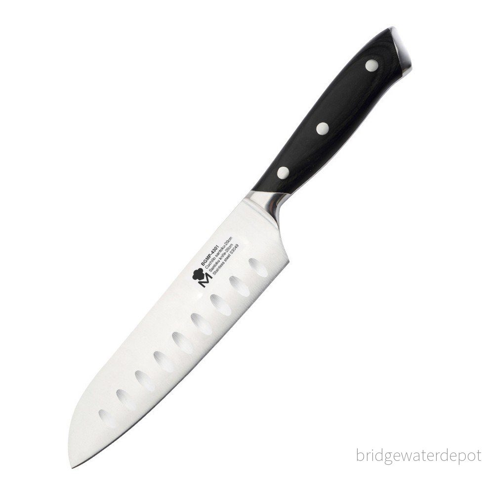Nerezový nůž Santoku Bergner Master, 17,5 cm v:1091530