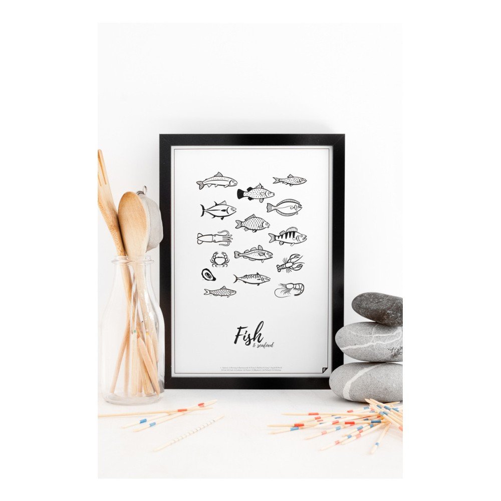 Plakát Follygraph 4 Fish & Seafood, 30 x 40 cm v:691596